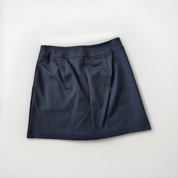 Next Mini Skirt Button Up Pocket Size Medium Black Preppy Office - Picture 4 of 4